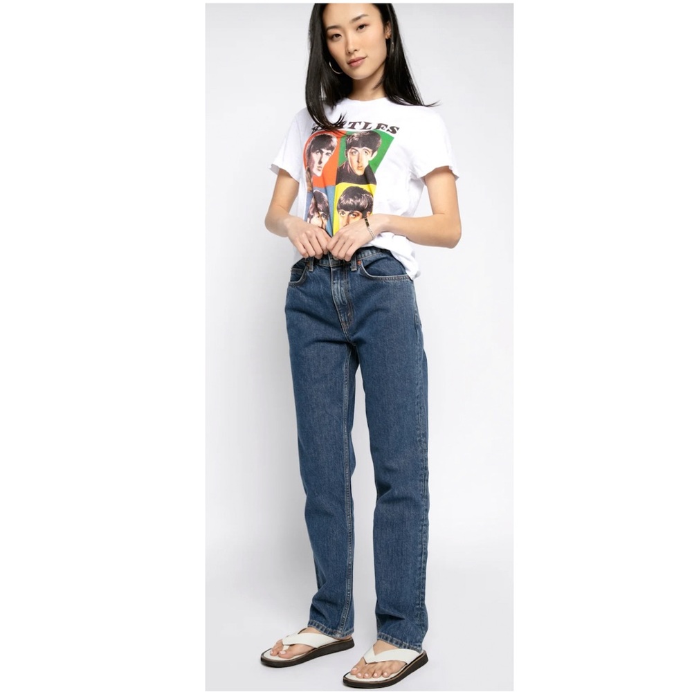 Re/Done 70’s Straight Jeans in Indigo.